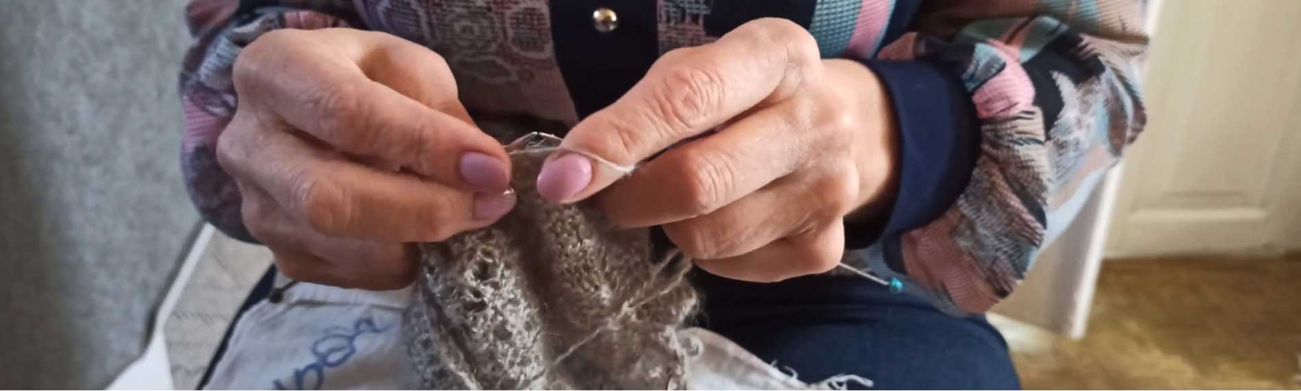 Как вяжется оренбургский пуховый платок
