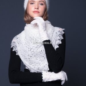 Белые перчатки Ажурные
