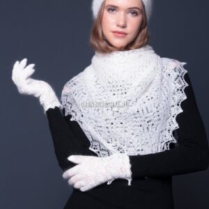 Белые перчатки Ажурные