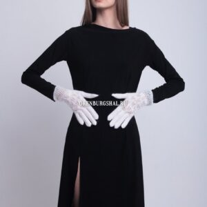 Белые перчатки Ажурные