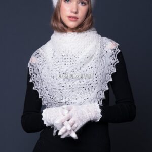 Белые перчатки Ажурные