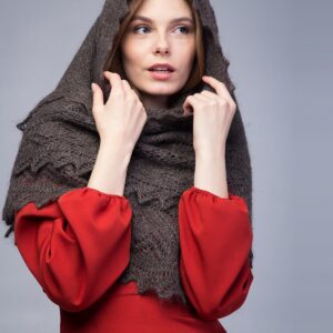 Серая косынка "Пепельный шалфей"