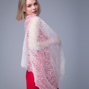 Палантин ажурный "Каменное озеро"