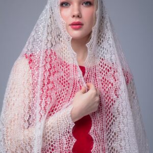 Палантин ажурный "Каменное озеро"