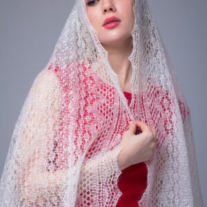 Палантин ажурный "Каменное озеро"