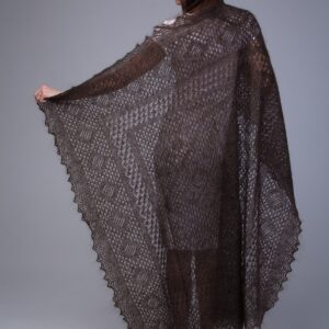Orenburg Gossamer Down Shawl "Golden Autumn"