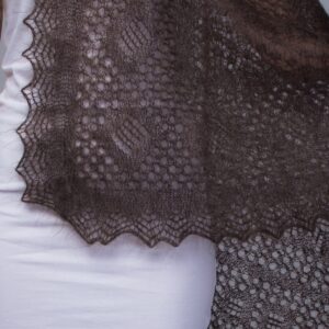 Orenburg Gossamer Down Shawl "Golden Autumn"